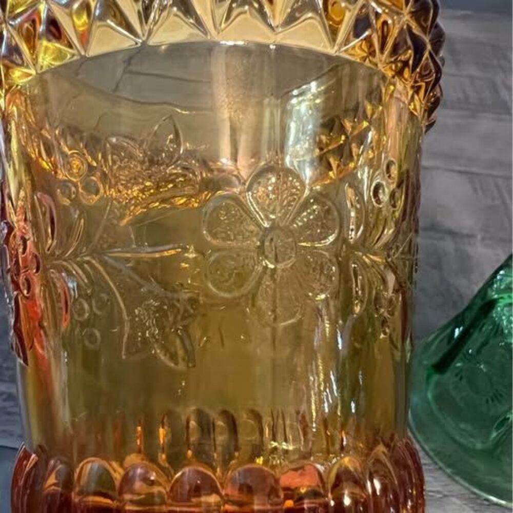 Floral Pattern Water Goblets - Picture 5 of 5